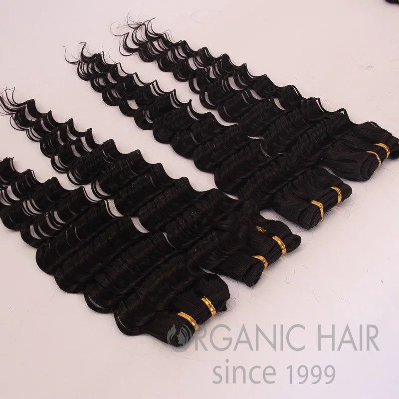 Hot sale colored curly human hair extensions !!!